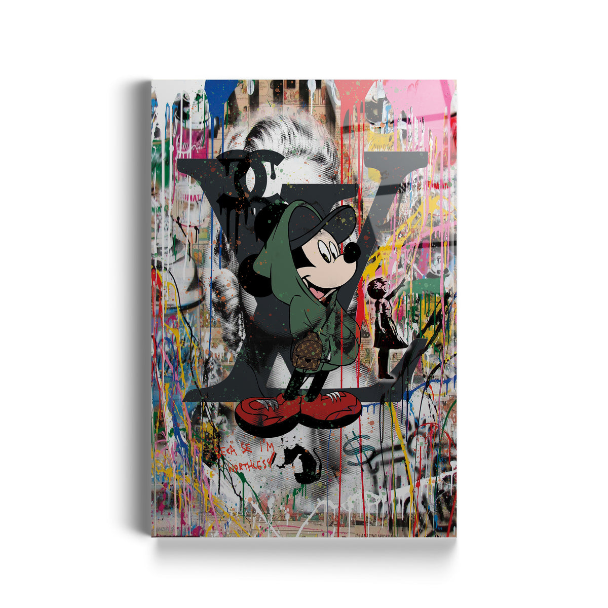 Luxury Comic Pop Art - Glas