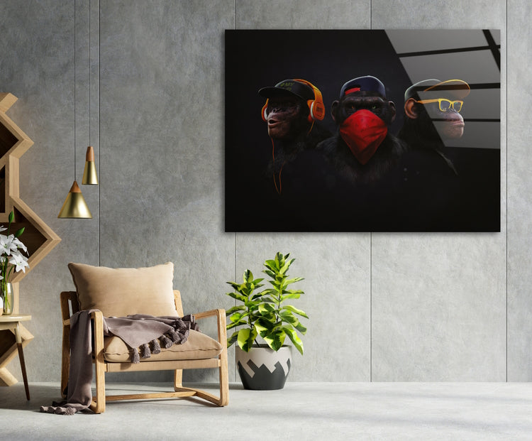 3 Wise Monkeys - Acrylglas - Juliano Araújo