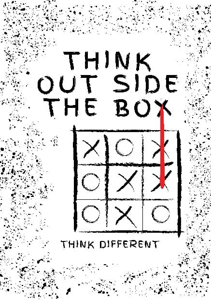 Think out side the box - Sticker
