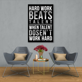 Hard Work Beats Talent