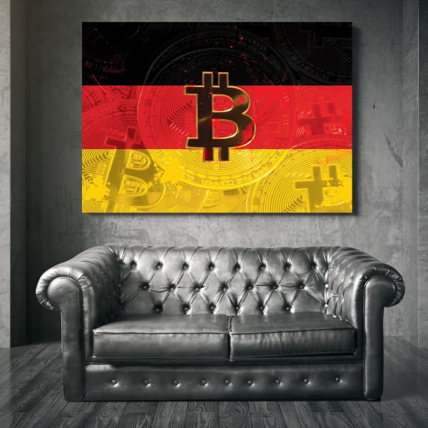 Bitcoin Deutsche Flagge