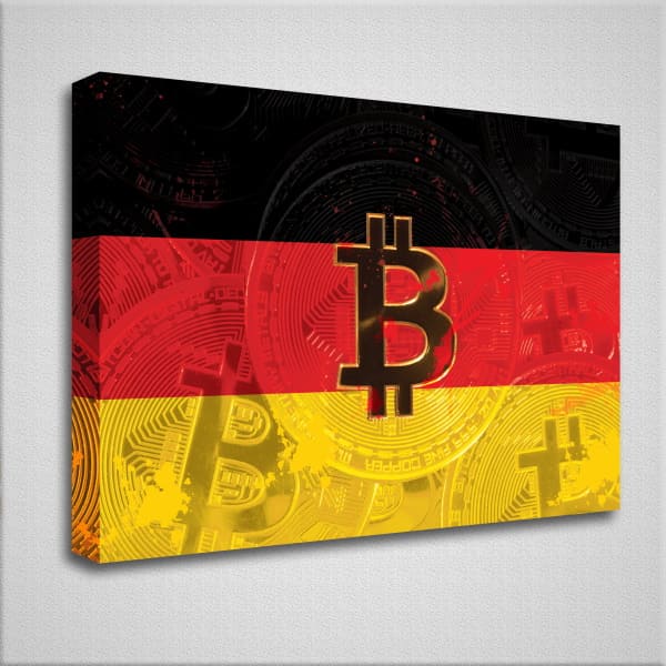 Bitcoin Deutsche Flagge