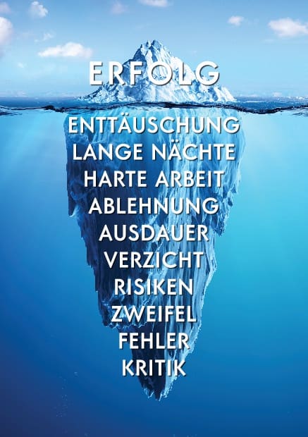 Eisberg des Erfolgs - Sticker