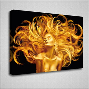 Wandbild - Golden Hair